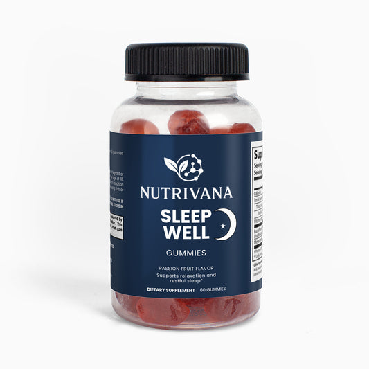 Nutrivana Deep Sleep Gummies – Passion Fruit Flavor – 60 Count (Adult)