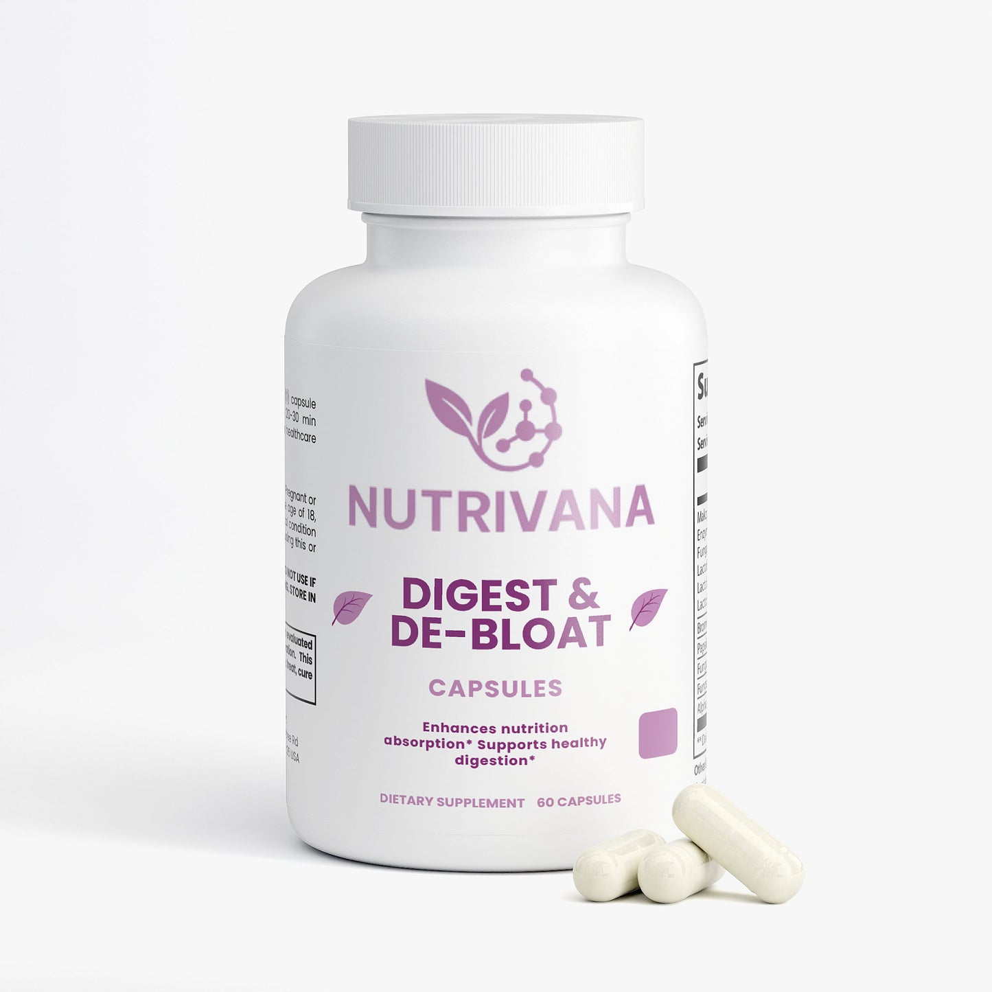 Nutrivana Digest & DeBloat™ – Women’s Digestive Enzyme Support