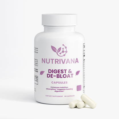Nutrivana Digest & DeBloat™ – Women’s Digestive Enzyme Support