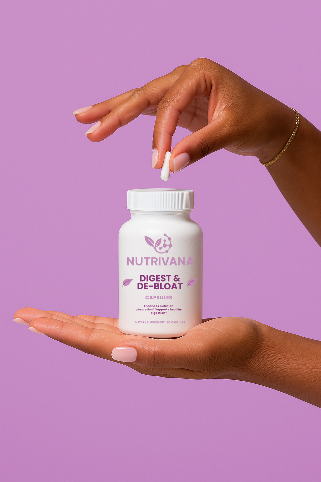 Nutrivana Digest & DeBloat™ – Women’s Digestive Enzyme Support